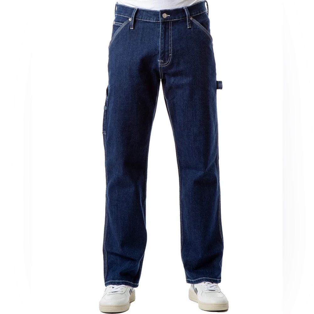 Jordache Vintage Men's Dark Wash Carpenter Jeans in 34 x 32
